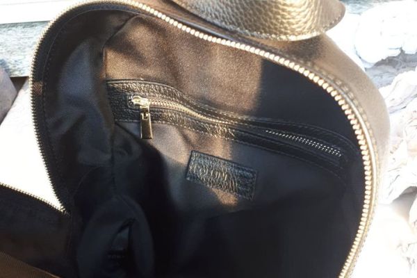 POLLINI leather backpack with natural fur (rabbit)  color black pollinileatherbackpackwithnatu-66f6e0a3d6575.jpg