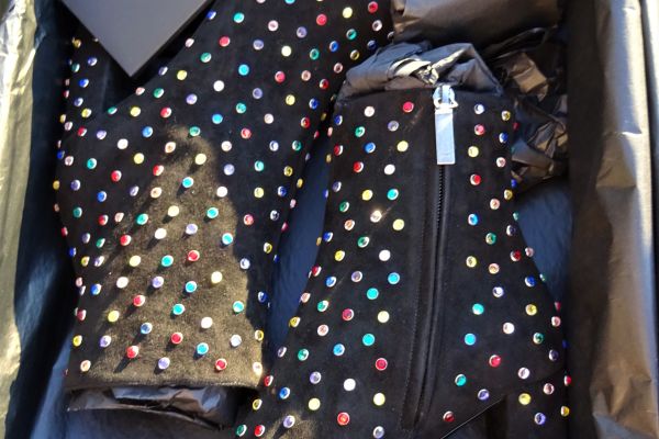 Yves Saint Laurent ORIGINALE! NUOVI! stivaletti in camoscio con strass taglia - yvessaintlaurentoriginalenuovi-68d68242eaa2e.jpg